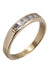 Ring 53 Half alliance Yellow gold Diamonds 58 Facettes 080851