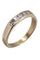 Bague 53 Demi alliance Or jaune Diamants 58 Facettes 080851