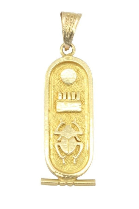 Pendentif Pendentif cartouche égyptien, en or jaune 58 Facettes 063711