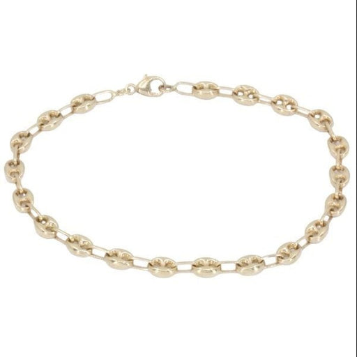 Bracelet Coffee bean mesh bracelet in yellow gold 58 Facettes 082291