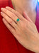 Ring Colombian Emerald Ring Diamonds Gold & Gray 58 Facettes BEM38