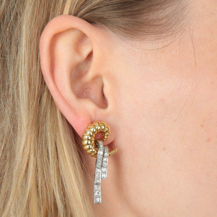 Boucles d'oreilles Boucles d'oreilles Coquillage Diamants 58 Facettes