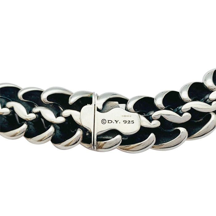 Collier Collier David Yurman en argent, diamants noirs. 58 Facettes 31857