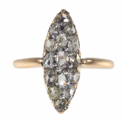 Bague 48 Bague diamant taille rose 58 Facettes 22332-0134