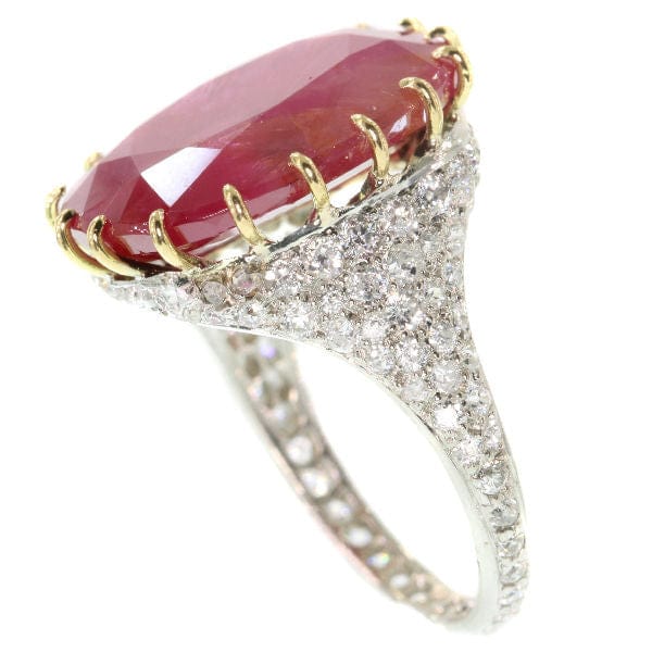 Bague 52 Bague diamant, rubis 58 Facettes 17059-0258