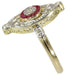 Ring 56 Ring with diamonds and rubies 58 Facettes 16267-0090