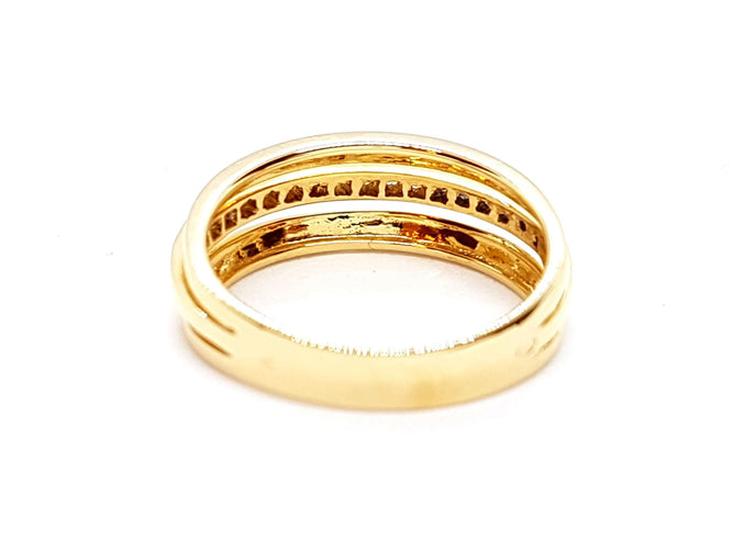 Bague 57 Bague Or jaune Diamant 58 Facettes 00276CN