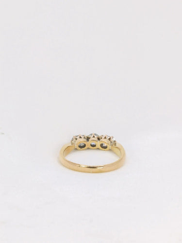 Bague 54.5 Bague Or jaune 3 Diamants 58 Facettes J151