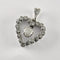 Pendentif Pendentif coeur en or blanc et diamants 58 Facettes 5603