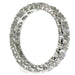 Ring 57 Eternity ring in platinum and diamonds 58 Facettes 14333-0138