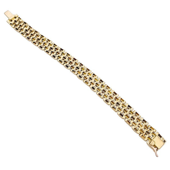 Bracelet Bracelet Cartier, "Maillon Panthère", or jaune et diamants. 58 Facettes 32830