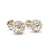 White gold diamond ball earrings 58 Facettes