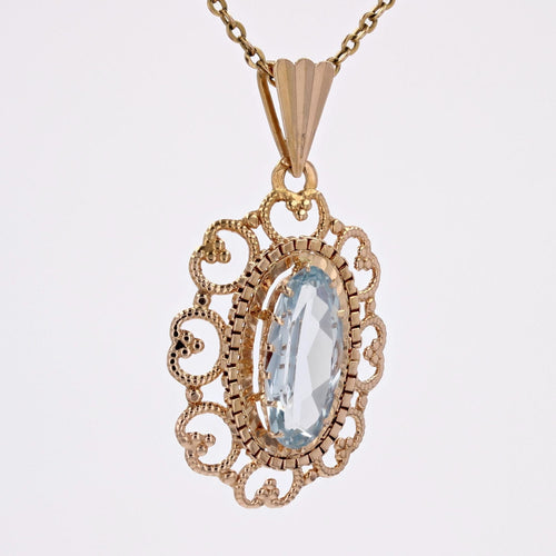 Pendentif Pendentif vintage aigue-marine 58 Facettes CVP73