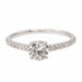 Ring 52 Solitaire Ring White Gold Diamond 58 Facettes 2376866CN