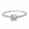 Bague 52 Bague Solitaire Or blanc diamant 58 Facettes 2376866CN