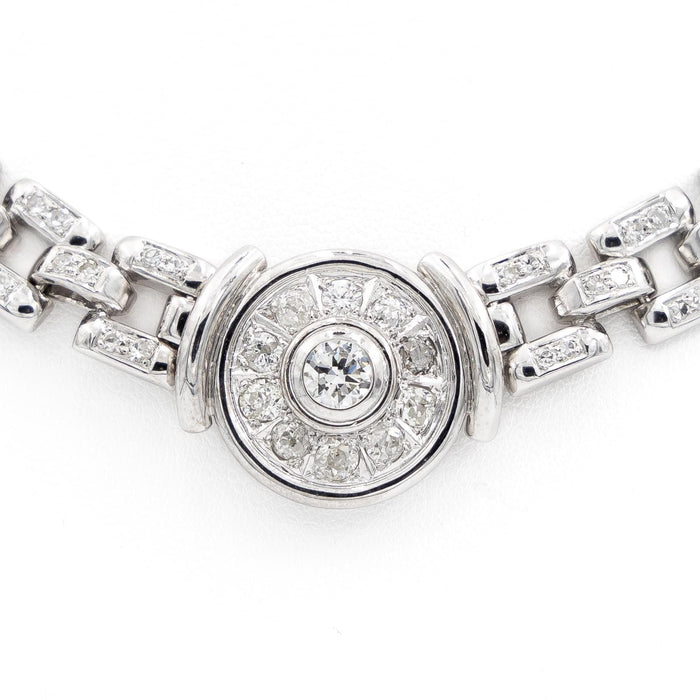 Collier Collier Gain de riz Or blanc Diamant 58 Facettes 2052872CN