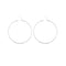 Boucles d'oreilles Orecchini oro bianco a cerchio 58 Facettes 33175