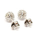 Boucles d'oreilles Boucles d'oreilles boules diamants or blanc 58 Facettes