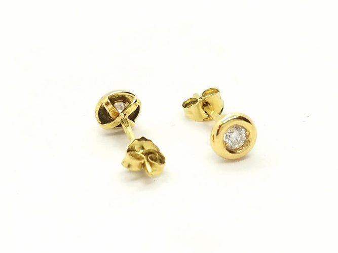 Boucles d'oreilles Boucles d'oreilles Or jaune Diamant 58 Facettes 579264RV