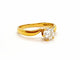 Bague 56 Bague Or jaune Diamant 58 Facettes 06347CD
