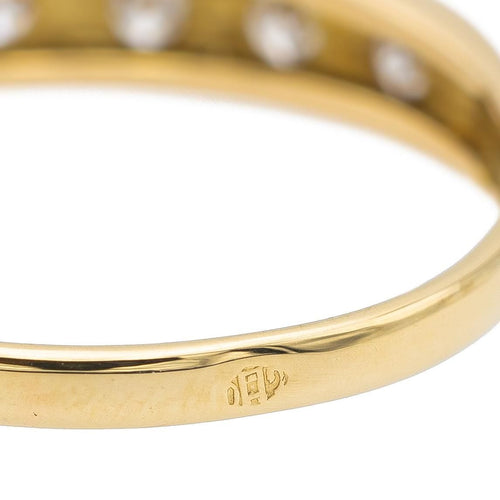 Bague 61 Bague Demi alliance Or jaune Diamant 58 Facettes 2674779CN