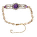 Bracelet Bracelet or, améthyste, diamants 58 Facettes 19087-0060