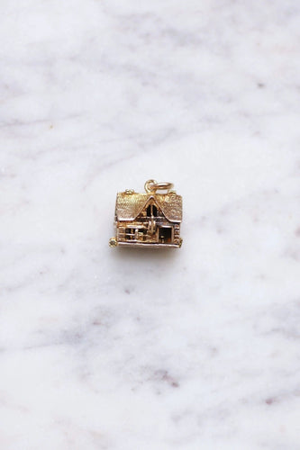 Pendentif Pendentif charm vintage maison en or 58 Facettes