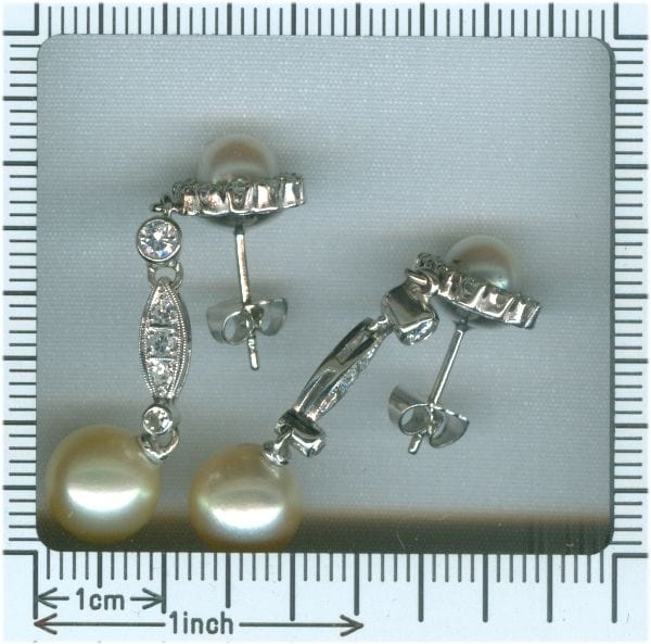 Boucles d'oreilles Boucles d'oreilles diamant et perle 58 Facettes 18033-0186