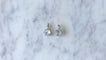 Boucles d'oreilles Boucles d'oreilles Or rose Platine Aigue-marine Diamants 58 Facettes