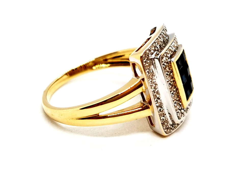 Bague 54 Bague Or jaune Saphir 58 Facettes 1426779CN