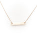 Ginette NY Necklace Mini Baguette Necklace on Chain Rose gold 58 Facettes 2199948CN