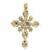 Antique Rococo Diamond Cross Pendant Pendant 58 Facettes 23167-0271