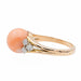 Ring 53 Yellow Gold Coral Ring 58 Facettes 2538673CN