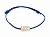 White Gold Diamond Cord Bracelet 58 Facettes 578830RV