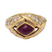 Ring 54 Cartier ring in yellow gold, diamonds and rubies. 58 Facettes 31807