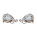 Earrings Clip-on earrings White gold Topaz 58 Facettes 2718242CN