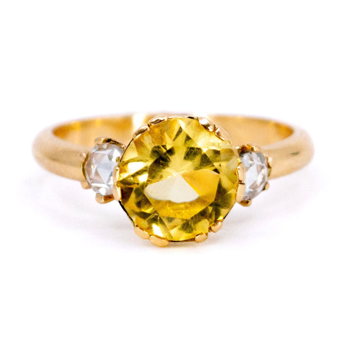 Bague 54.5 Bague citrine, diamants 58 Facettes 39F2056E6344403BAB2DAE4831F6E744