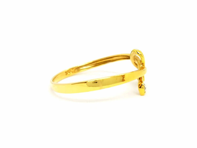 Bague 56 Bague Or jaune Diamant 58 Facettes 863489CD