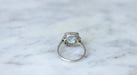 Ring Art Deco aquamarine diamond ring 58 Facettes