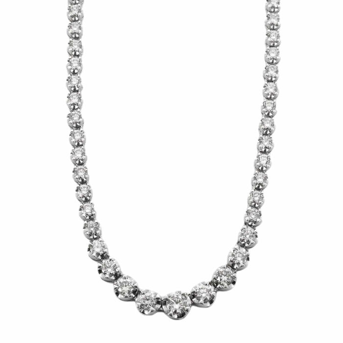 Collier Collier Rivière Or blanc Diamants 58 Facettes BO/230058