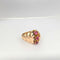 Bague Bague en or rose et pierres roses 58 Facettes 21252