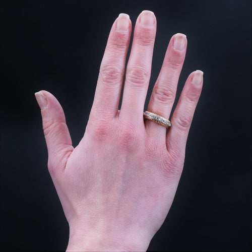 Bague 54 Bague ancienne alliance diamants 58 Facettes 22-609