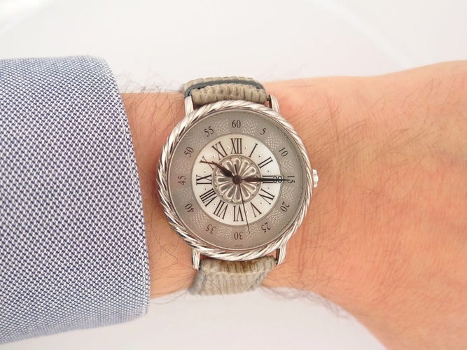 Montre vintage montre BUCCELLATI audacheron or blanc 18k 38 mm automatique 58 Facettes 255851