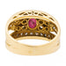 Ring 51 Band Ring Yellow Gold Ruby 58 Facettes 2406400CN