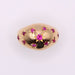 Ring Constellation ball ring in yellow gold and ruby 58 Facettes