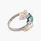 Bague 51 / Or Rose / Diamants BAGUE "JOSEPHINE" DIAMANTS & EMERAUDES 58 Facettes BO/150045