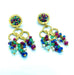 Earrings Ruby, sapphire, emerald and pearl dangling earrings 58 Facettes