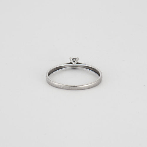 Bague 54 Bague Solitaire Diamant 0.08ct 58 Facettes EL2-44