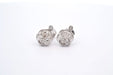 Boucles d'oreilles Boucles d'oreilles diamants en platine 58 Facettes 25023