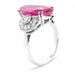 Ring 49.5 White gold ruby ​​diamond ring 58 Facettes 61200063